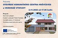 Pozvánka Otevření komunitního centra - 2.11.2022