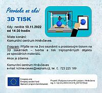 Pozvánka 3D TISK - 13.11.2022