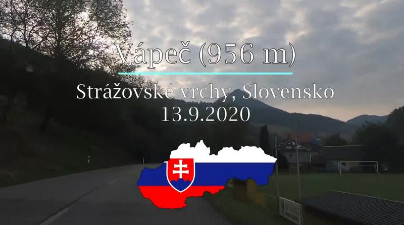 Videozáznam z výstupu na Vápeč (956 m), Strážovské vrchy.